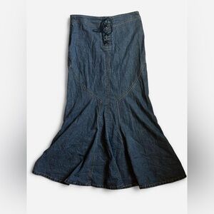 Bisou Bisou Dark Denim Skirt